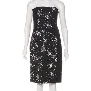 NWOT KATE SPADE STAR PRINT STRAPLESS DRESS 10